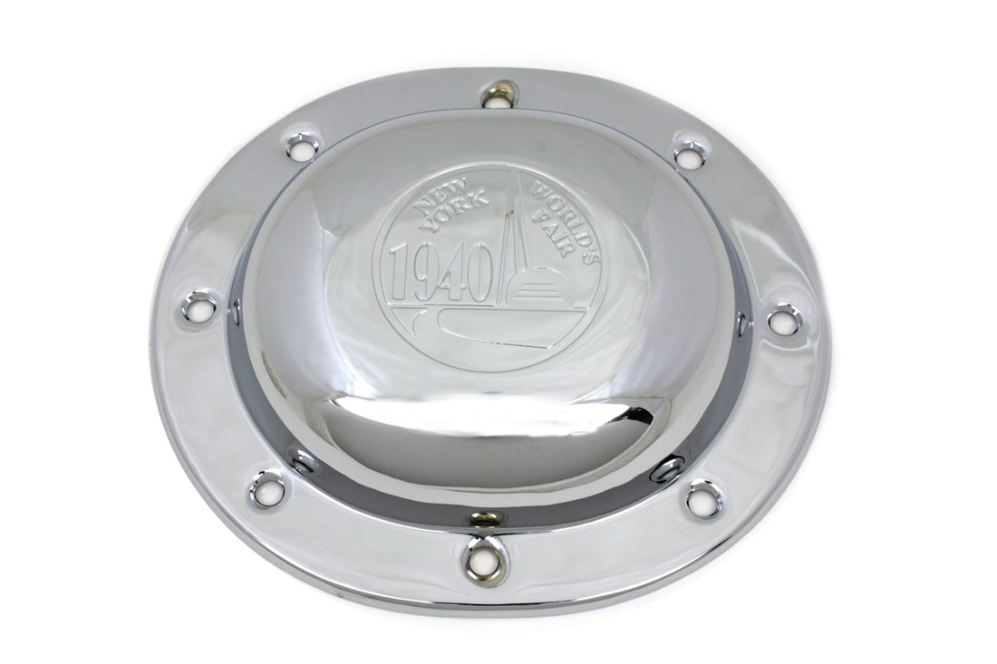 42-1577 - Chrome Derby Cover World's Fair by V-Twin