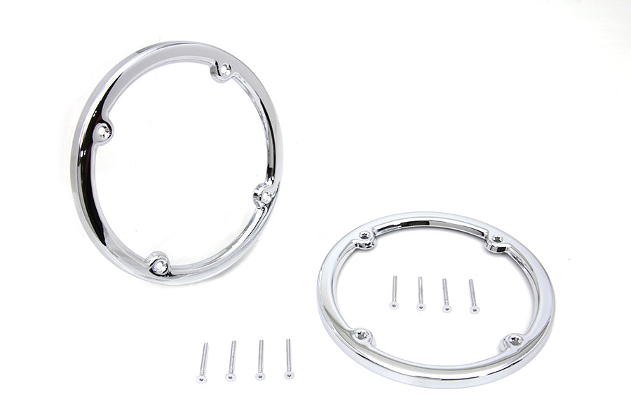 42-1744 - Chrome Rear Tour-Pak Speaker Trim Set by V-Twin