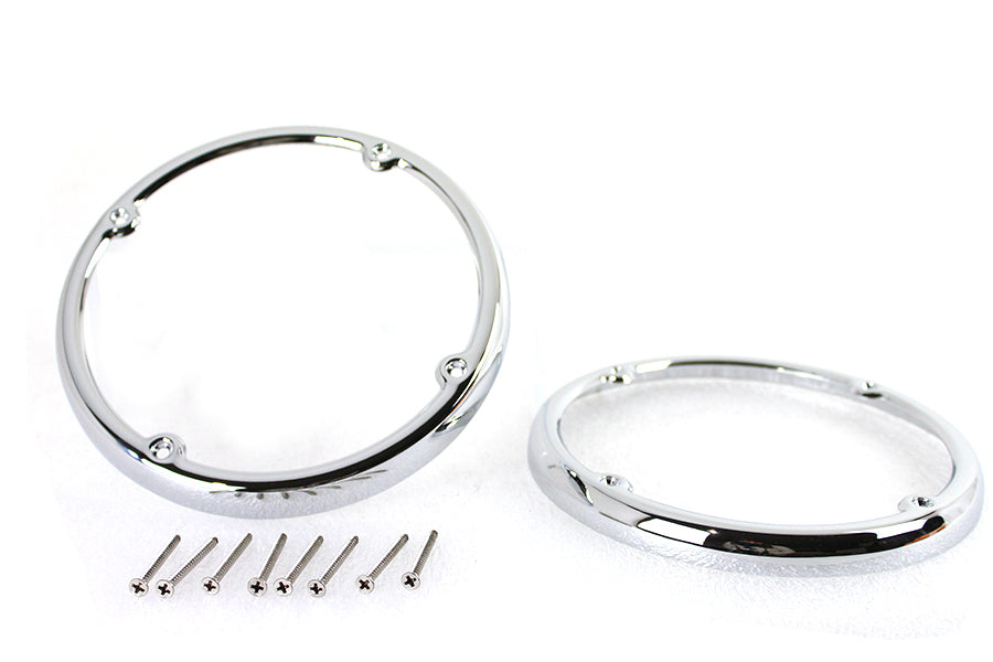 42-1745 - Chrome Rear Tour-Pak Speaker Trim Set by V-Twin