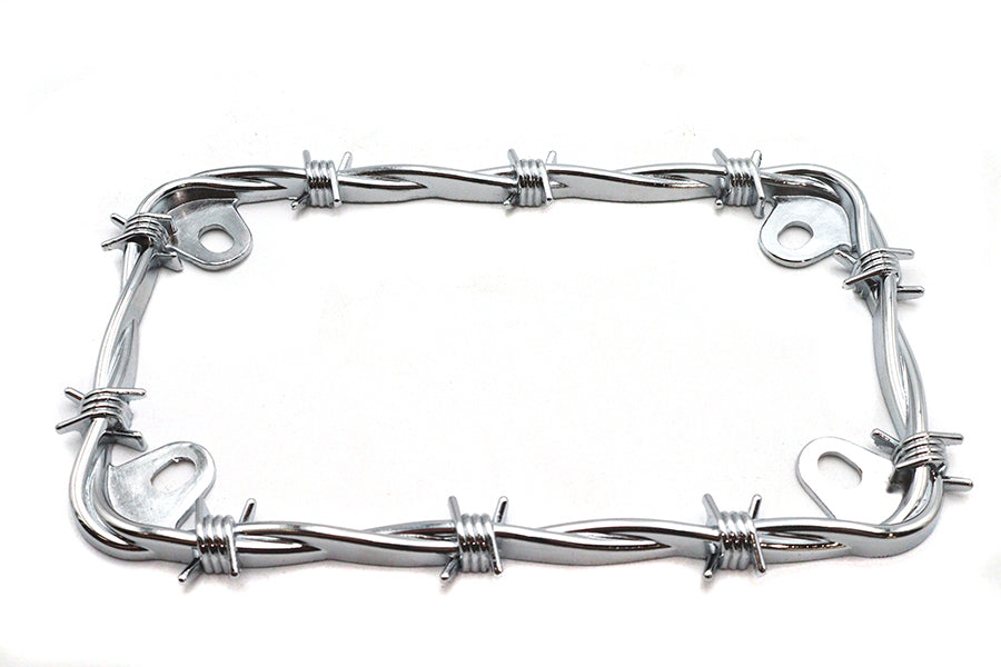 42-1769 - Barbed Wire License Plate Frame by V-Twin