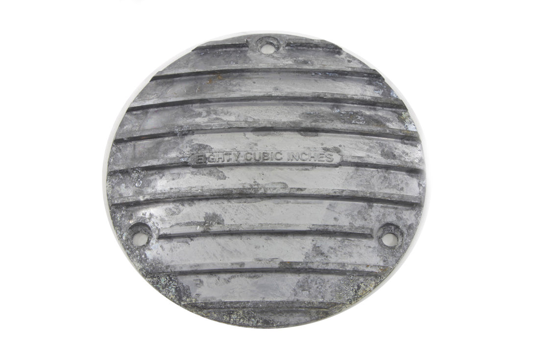 42-1980 - 80 Natural Alloy Derby Cover by V-Twin