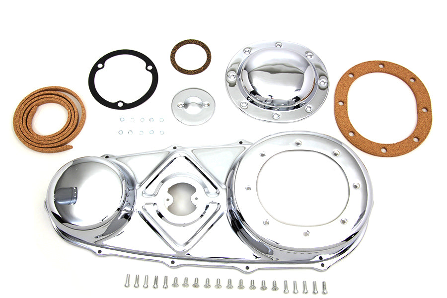 42-3664 - Outer Primary Cover Kit Chrome by V-Twin