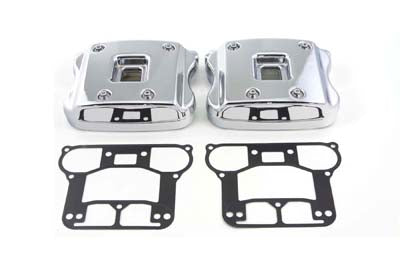 42-5520 - Rocker Box Cover Set Chrome by V-Twin