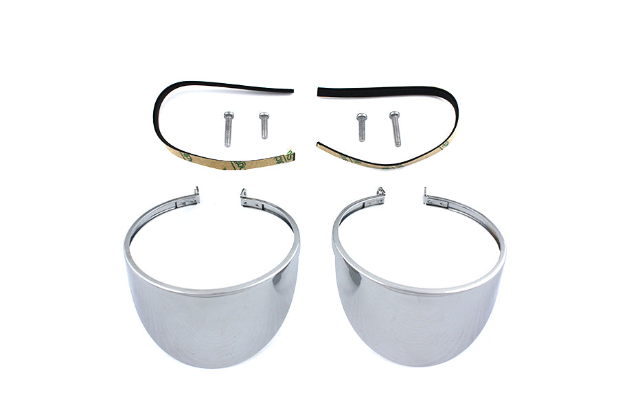 42-9942 - Chrome Turn Signal Lamp Visor by V-Twin