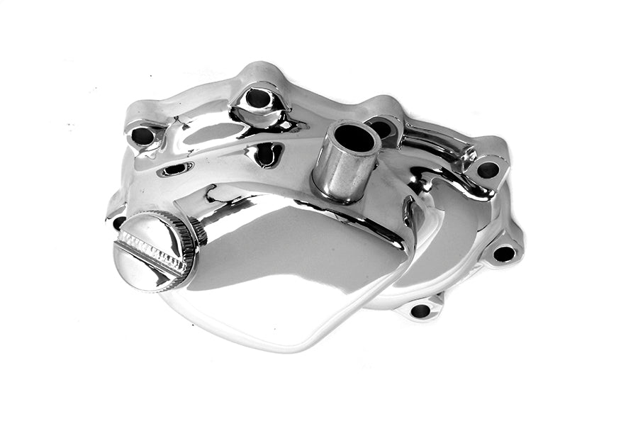 43-0164 - Chrome Transmission End Cover for Electric Start by Motorshop
