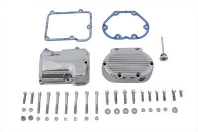43-0791 - Transmission Side Cover and Top Cover Set Chrome by V-Twin