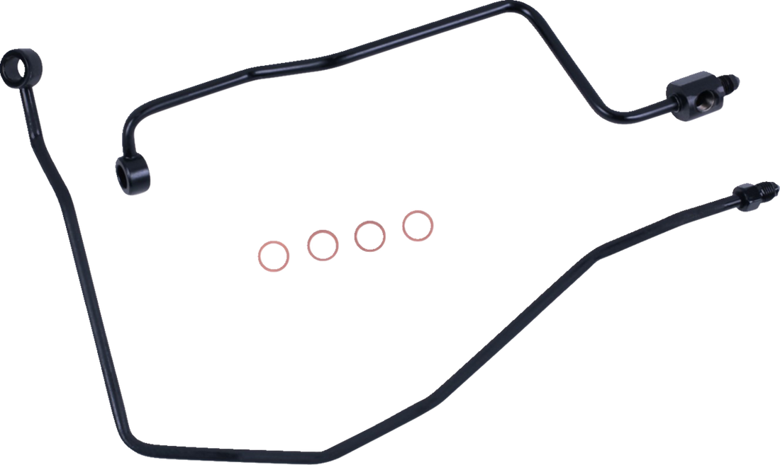 MAGNUM SHIELDING Brake Line Kit - MC to HCU - Rear - Black Pearl AS4624