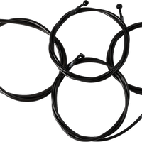 LA CHOPPERS Complete Midnight Braided Cable Kit - 18"-20" Handlebars - '23-'25 Touring LA-8059KT2-19M