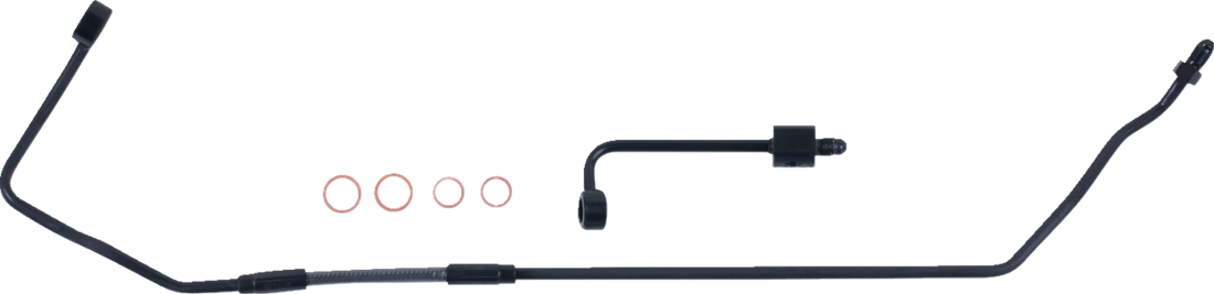 MAGNUM SHIELDING Brake Line Kit - MC to HCU - Rear - Black Pearl AS4626