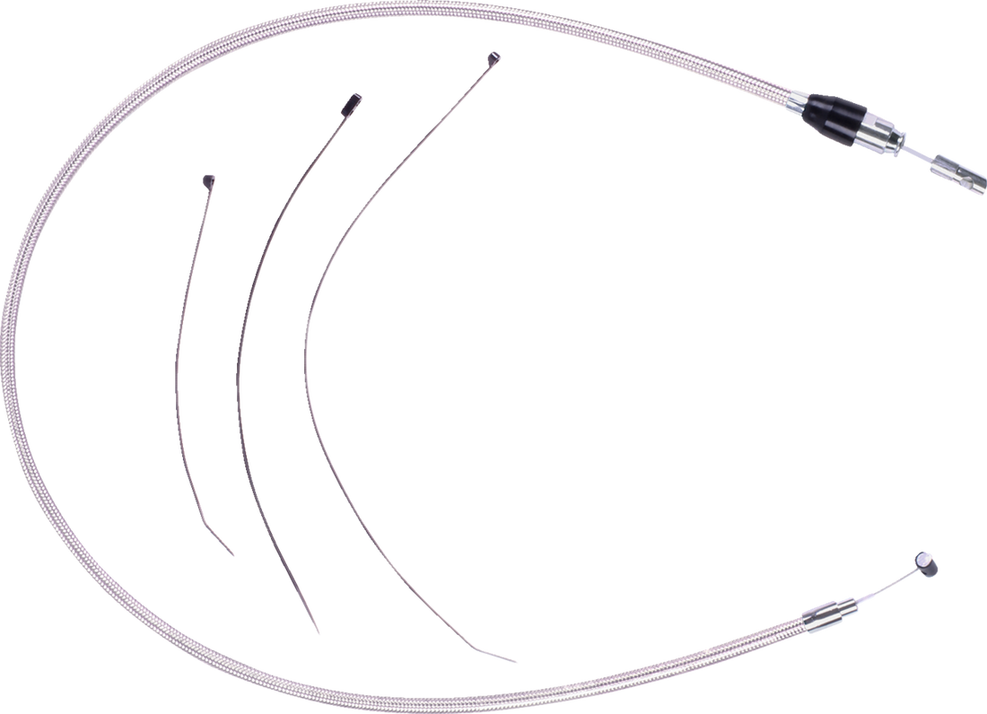 MAGNUM SHIELDING Polished Stainless Quick Connect Upper Clutch Cable - 47" 52384HE