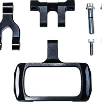 PERFORMANCE MACHINE (PM) Gauge Relocation Kit - Black Ops® - Softail 0208-2191-SMB