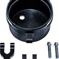 PERFORMANCE MACHINE (PM) Gauge Relocation Kit - Round - Black Ops® 0208-2192-SMB