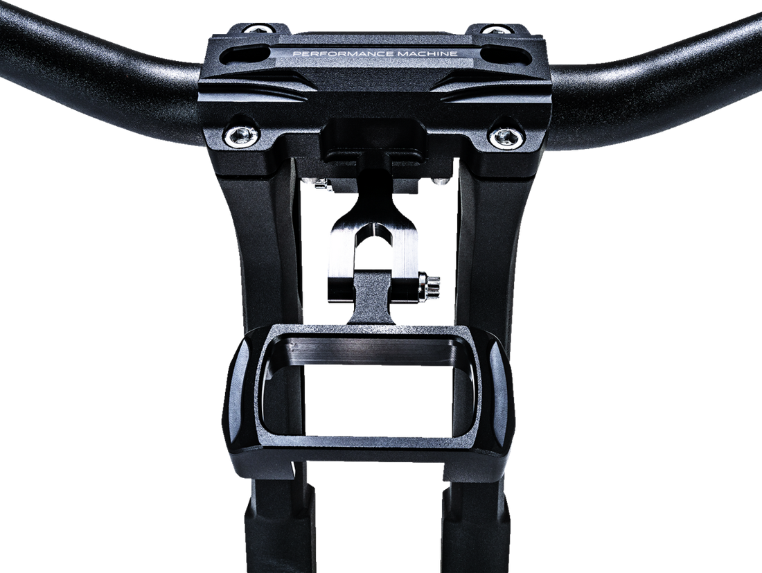 PERFORMANCE MACHINE (PM) Gauge Relocation Kit - Black Ops® - Softail 0208-2191-SMB