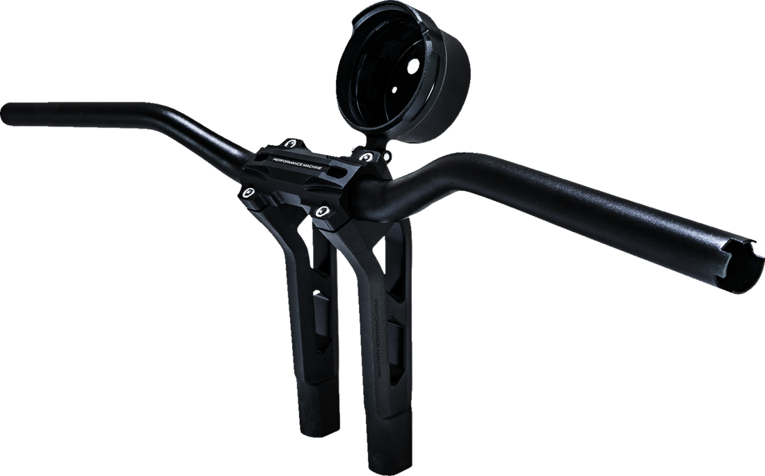 PERFORMANCE MACHINE (PM) Gauge Relocation Kit - Round - Black Ops® 0208-2192-SMB