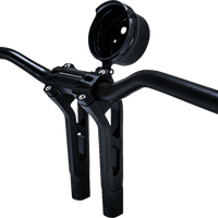 PERFORMANCE MACHINE (PM) Gauge Relocation Kit - Round - Black Ops® 0208-2192-SMB