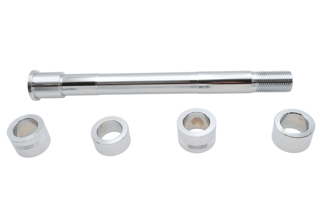 44-0006 - Chrome Front Axle Kit by V-Twin