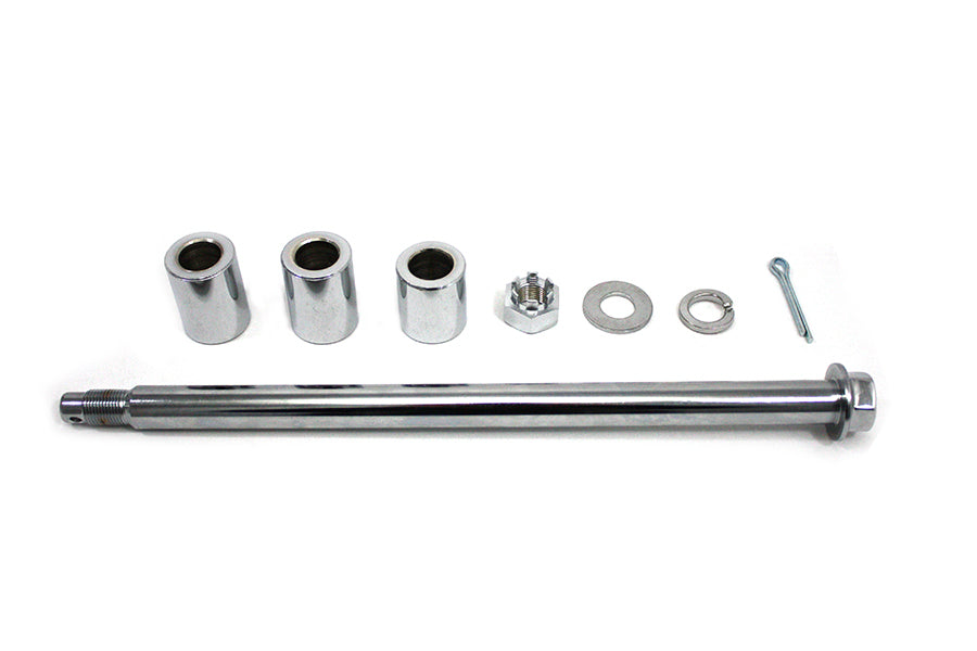 44-0150 - Chrome Rear Axle Kit by V-Twin