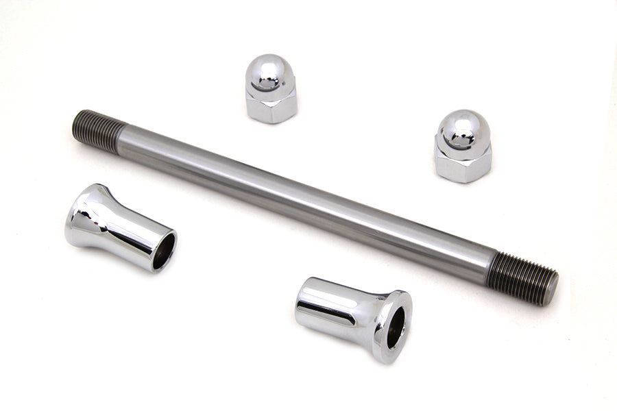 44-0210 - Chrome Front Axle Kit by V-Twin