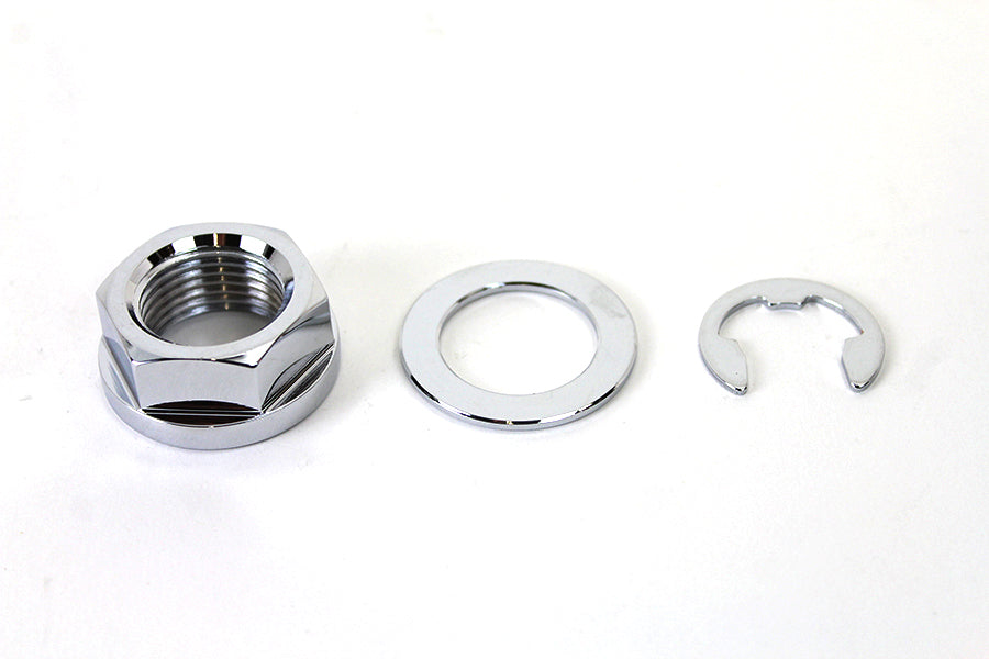 44-0242 - Rear Axle Nut Kit Zinc by V-Twin