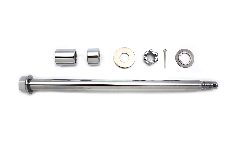 44-0245 - Chrome Rear Axle Kit by V-Twin