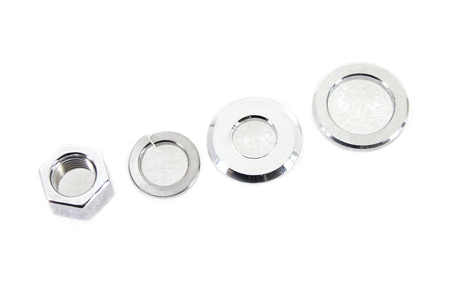 44-0258 - Zinc Rear Axle Nut Kit by V-Twin