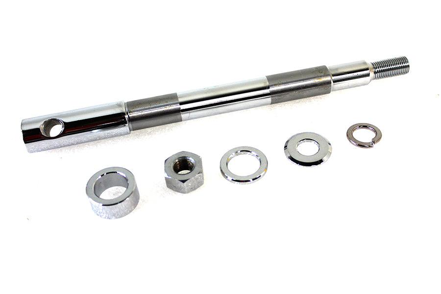 44-0363 - Chrome Front Axle Kit by V-Twin