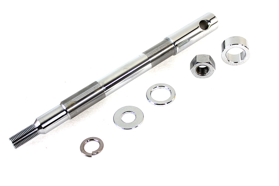 44-0363 - Chrome Front Axle Kit by V-Twin