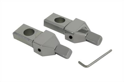 44-0365 - Chrome Axle Adjuster Kit by V-Twin