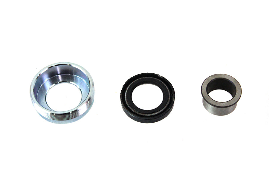 44-0408 - Zinc Wheel Hub Bearing Lock Nut Seal Kit by V-Twin