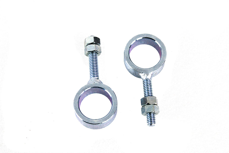 44-0434 - Rear Axle Adjuster Set Zinc by V-Twin