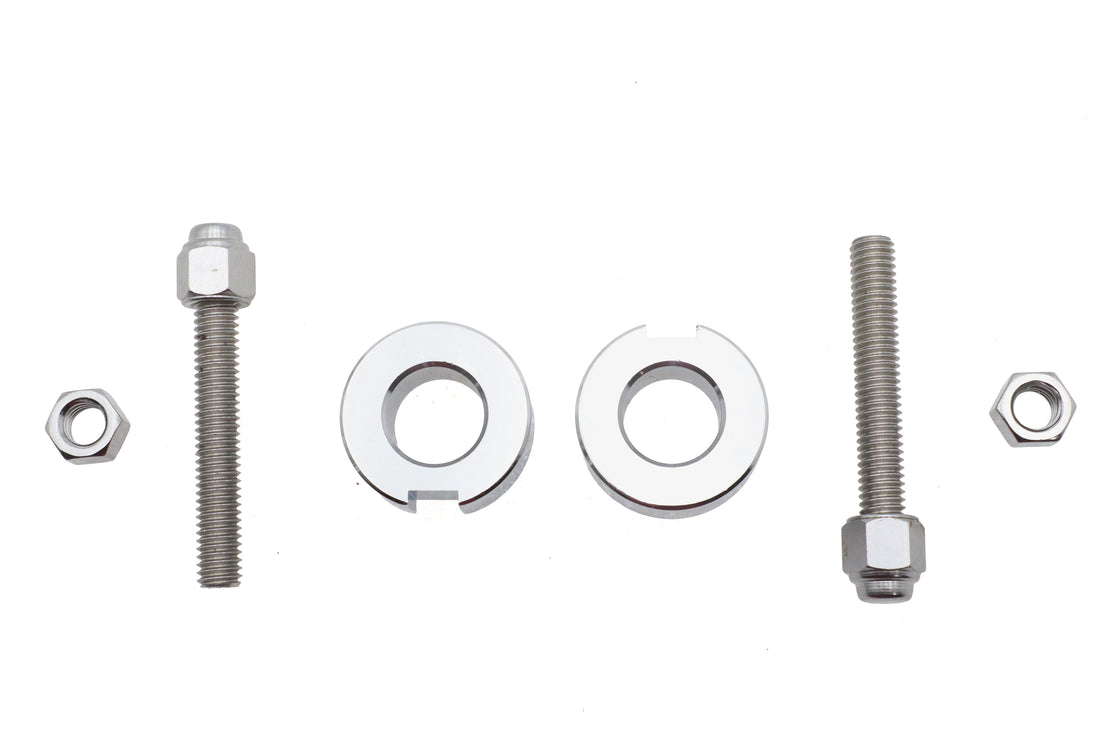 44-0545 - Chrome Rear Axle Adjuster by V-Twin