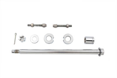 44-0547 - Chrome Rear Axle Kit by V-Twin
