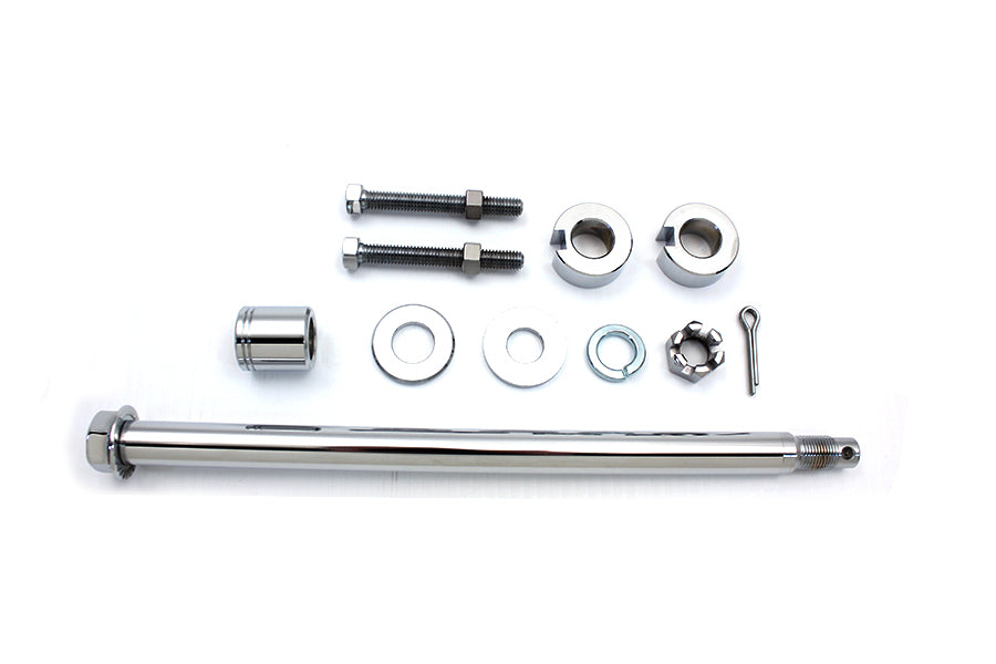 44-0548 - Chrome Rear Axle Kit by V-Twin
