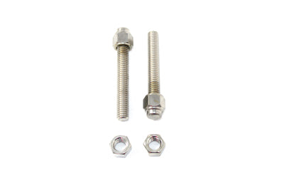 44-0597 - Chrome Rear Axle Adjuster Screw Cap by V-Twin
