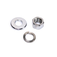 44-0599 - Chrome Front Axle Nut and Washer Kit by V-Twin
