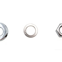 44-0599 - Chrome Front Axle Nut and Washer Kit by V-Twin
