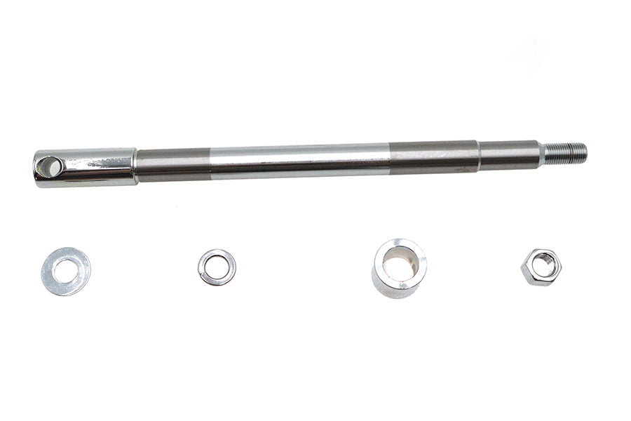 44-0612 - Chrome Front Axle Kit by V-Twin