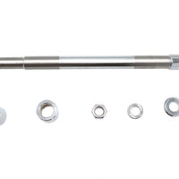 44-0613 - Chrome Front Axle Kit 12-15/16  Overall Length by V-Twin