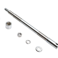44-0613 - Chrome Front Axle Kit 12-15/16  Overall Length by V-Twin