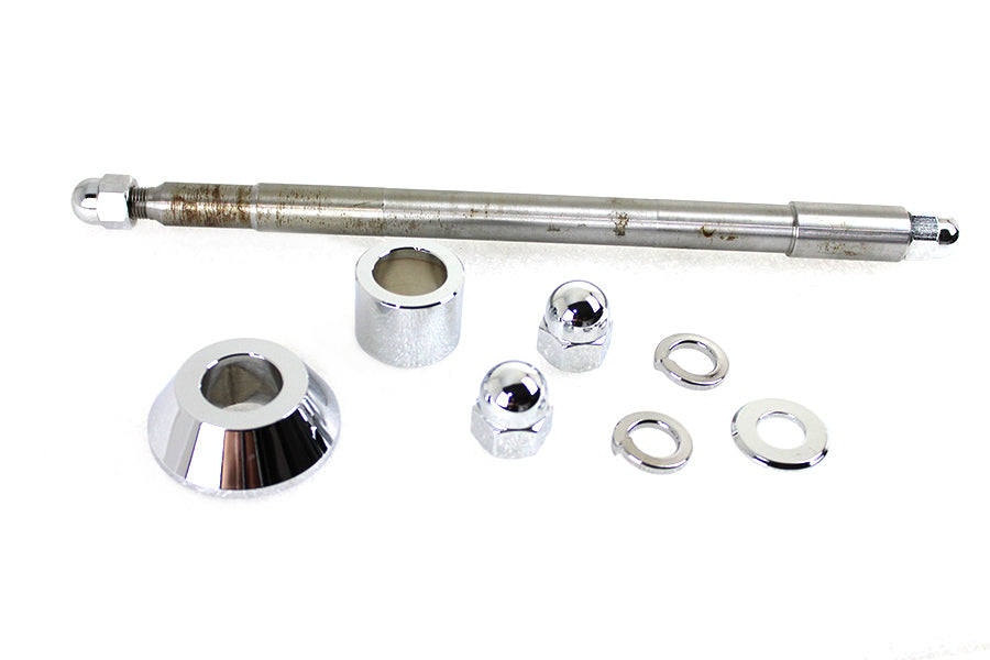 44-0617 - FXSTD Front Axle Kit Chrome 10-5/8 inch Length by V-Twin