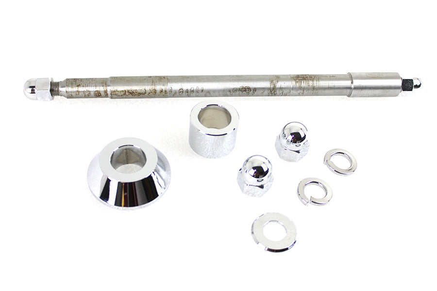44-0617 - FXSTD Front Axle Kit Chrome 10-5/8  Length by V-Twin