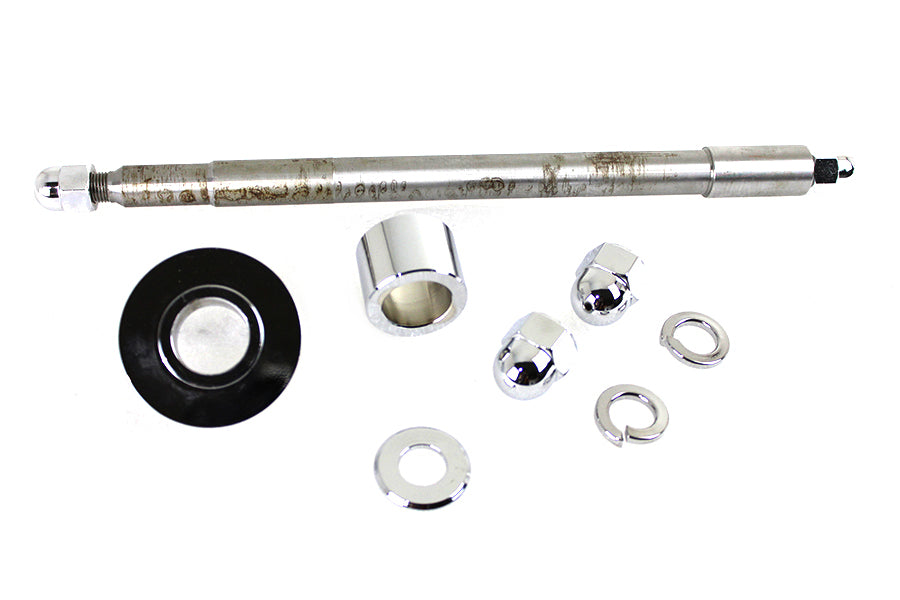 44-0617 - FXSTD Front Axle Kit Chrome 10-5/8  Length by V-Twin