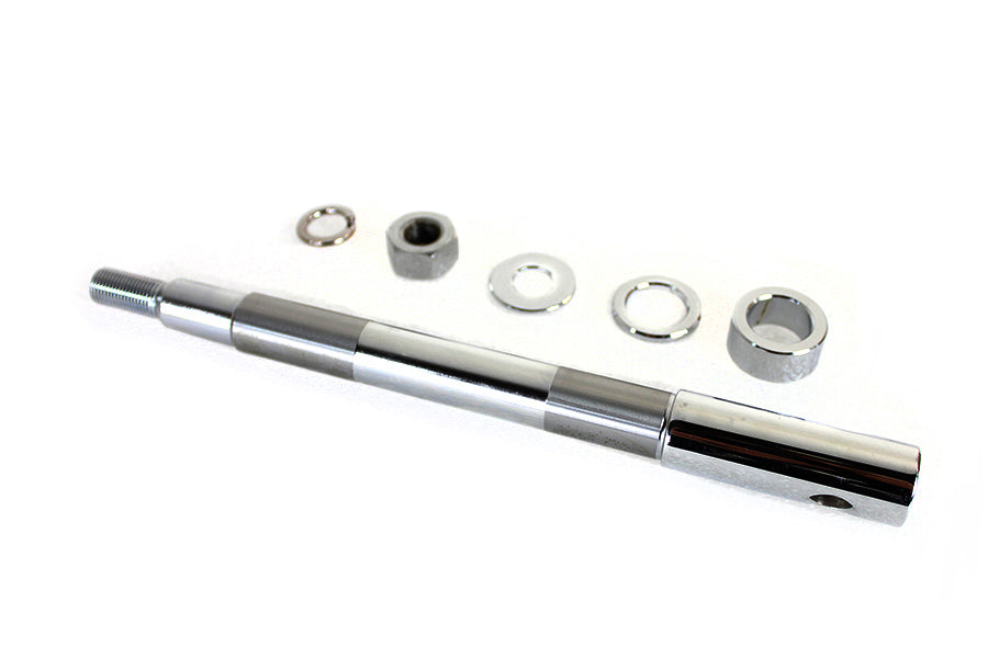 44-0636 - Chrome Rear Axle adjuster and Nut Kit by V-Twin
