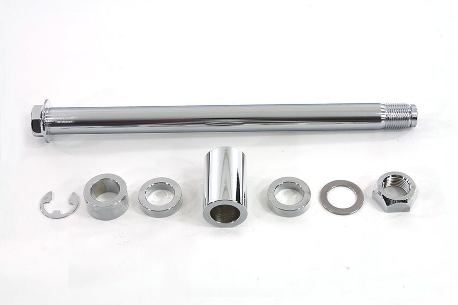 44-0893 - Chrome Rear Axle Kit by V-Twin