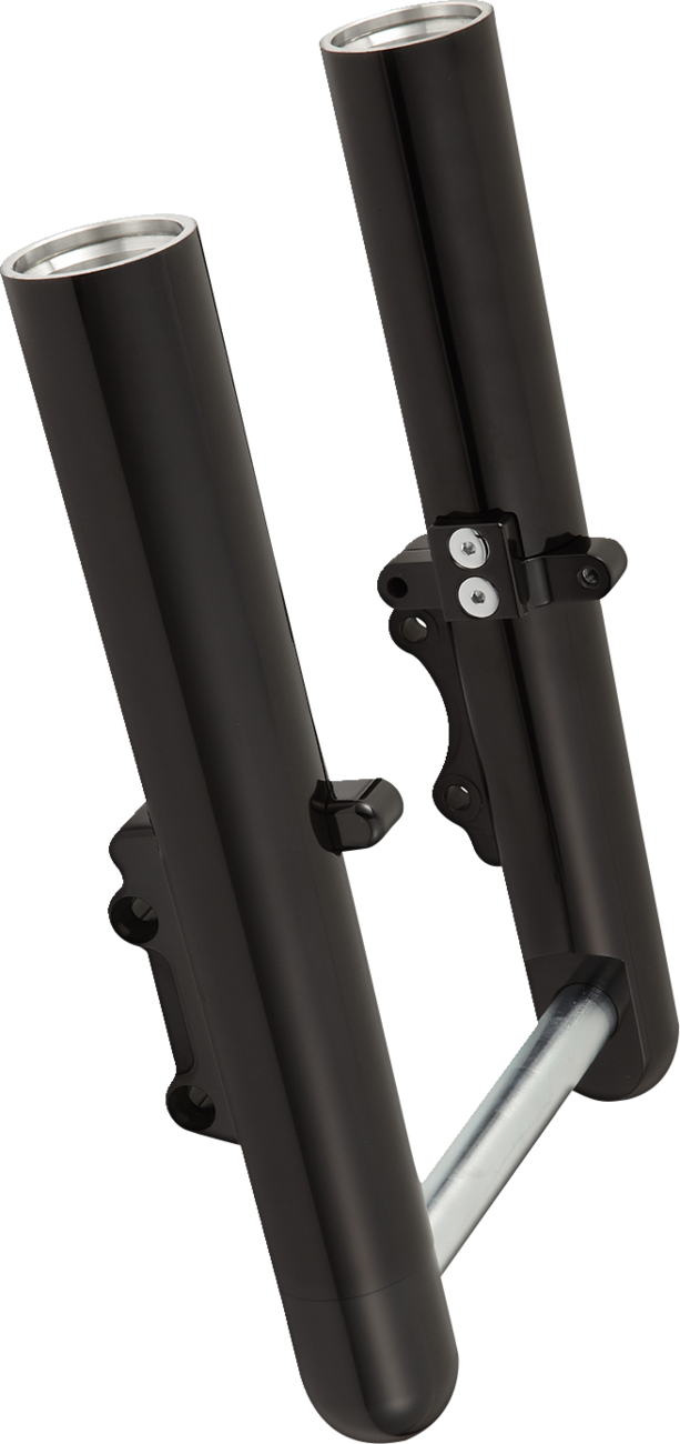 ARLEN NESS Fork Legs - Black Anodized - Smooth - Dual Disc 40-528