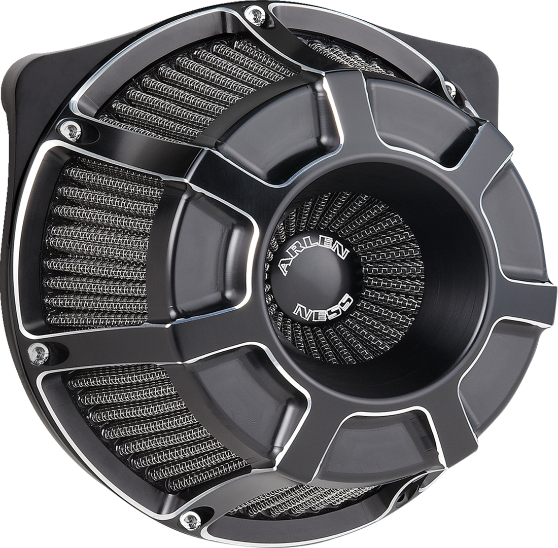 ARLEN NESS Inverted Series Air Cleaner Kit - Beveled - Black 600-225