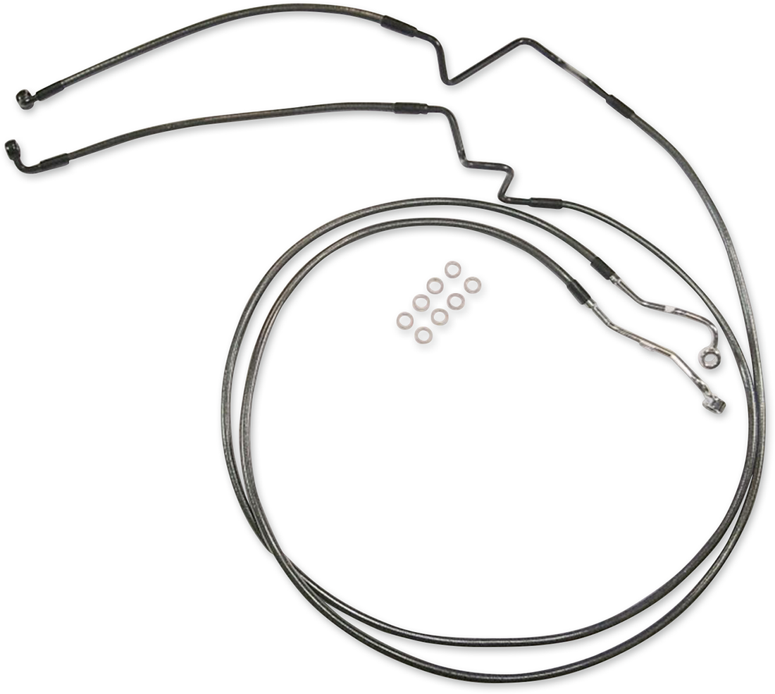 MAGNUM SHIELDING Lower Brake Line - Polished Stainless AS57038
