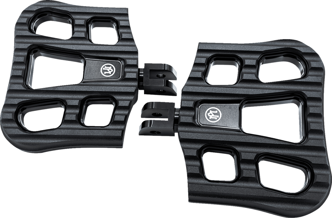PERFORMANCE MACHINE (PM) Drifter Floorboards - Rider - Black Ops - FL 0036-1027-SMB