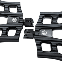 PERFORMANCE MACHINE (PM) Drifter Floorboards - Rider - Black Ops - FL 0036-1027-SMB