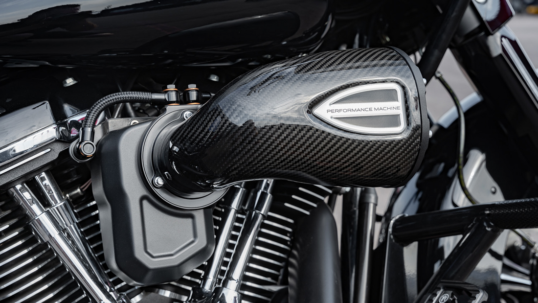 PERFORMANCE MACHINE (PM) C4 Series Air Cleaner Kit - Black Ops™ - Twin Cam Throttle by Wire 0206-2161-SMB
